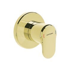 Artema Root Round A4273023 Ankastre Stop Valf, Sıva Üstü, Altın